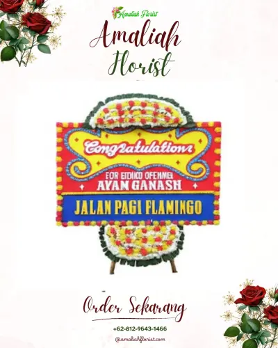 Bunga Papan Congratulation di Lebung Gajah